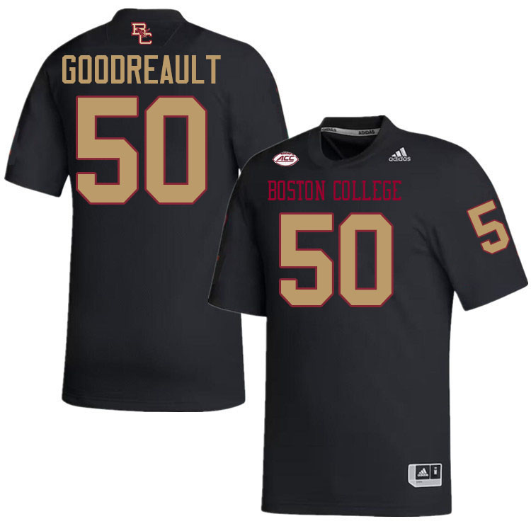 Gene Goodreault Jersey,#50 Gene Goodreault Boston College Eagles Football Jersey,Uniforms-Black